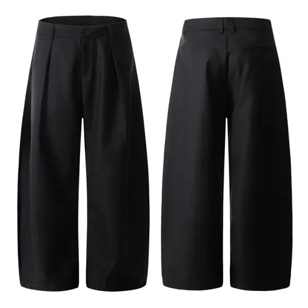 Women's Wide Leg Curved Cut Pants