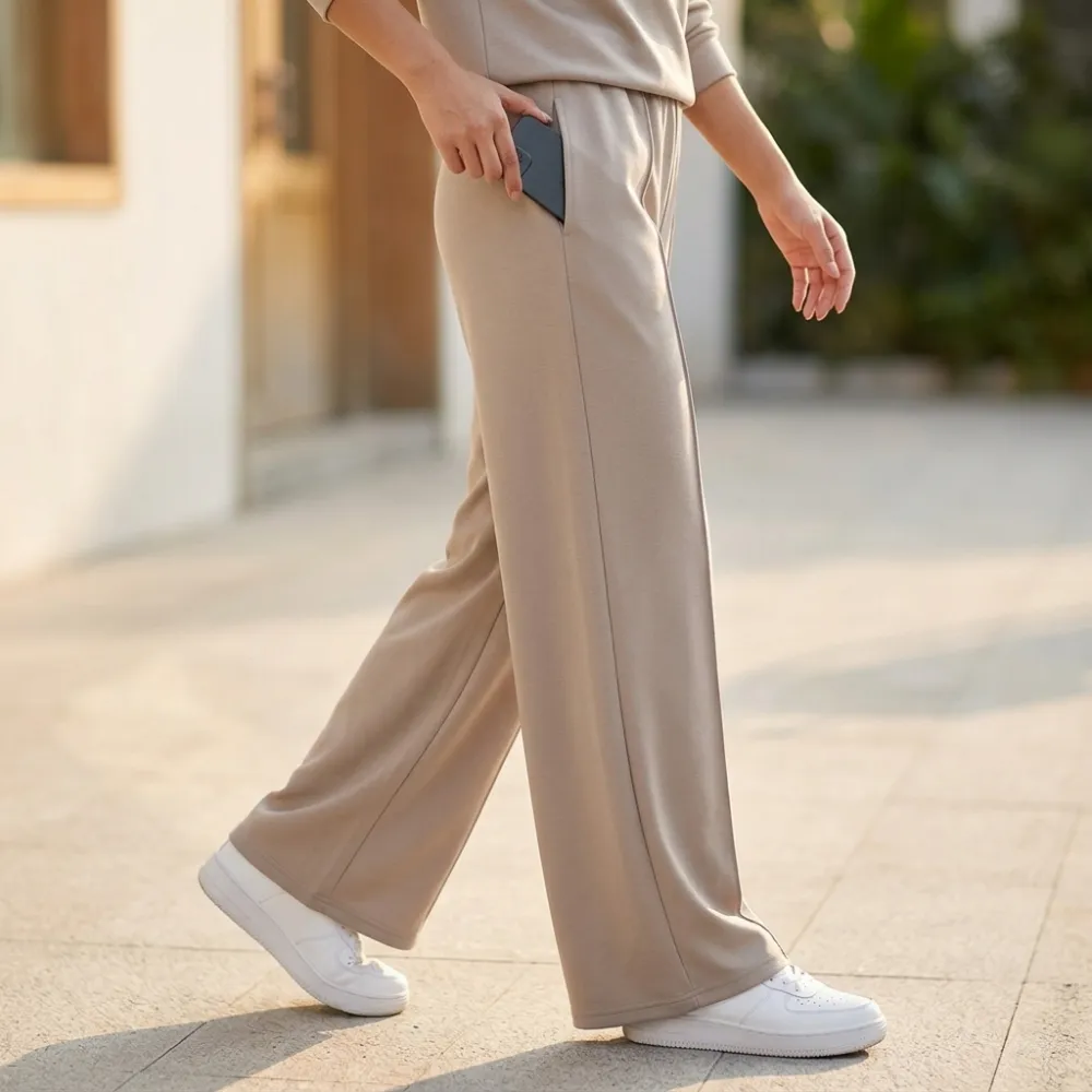 Soft Top Wide Leg Pants Set