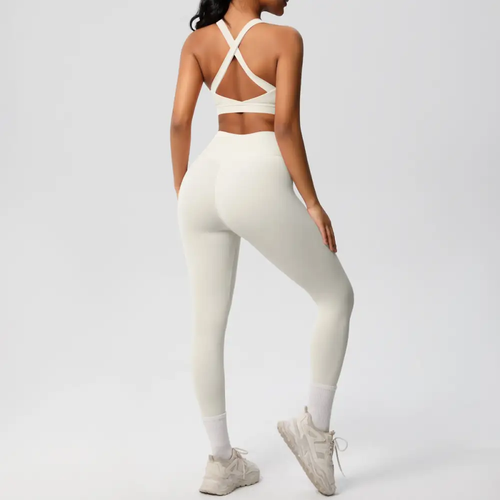 Backless High-Waist Two-Piece Activewear Active Set
