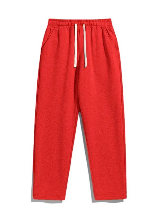 Men’s Regular Fit Solid Drawstring Waist Sweatpants