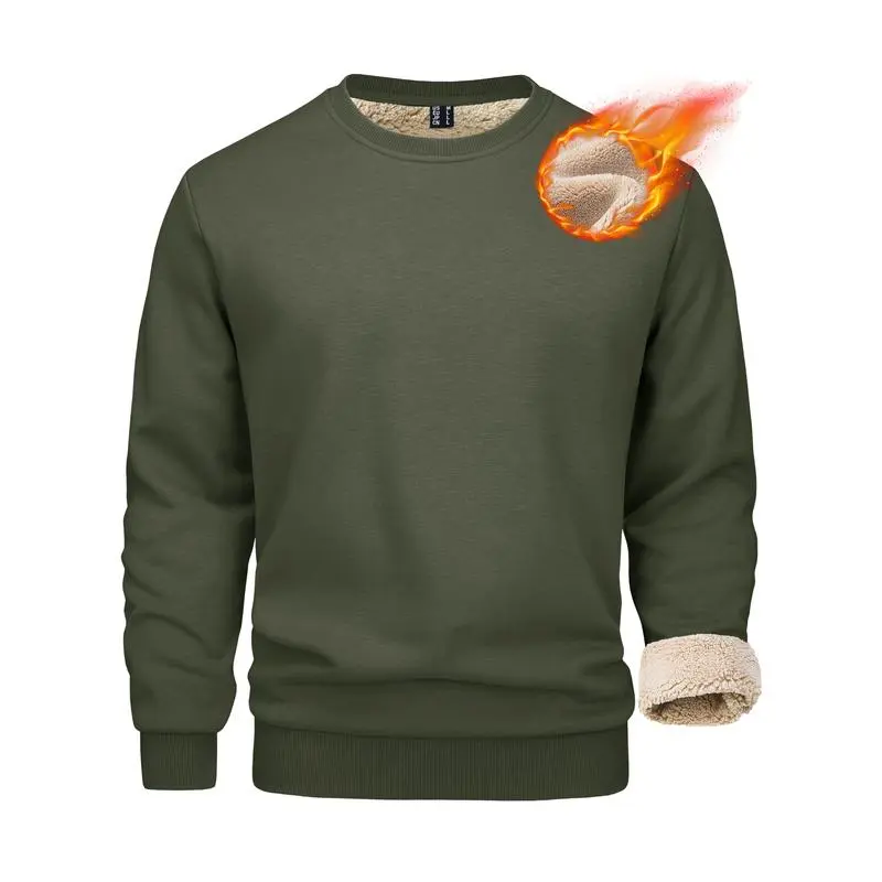 🧥 Men’s Sherpa Lined Sweatshirt – Cozy Warmth, Everyday Style