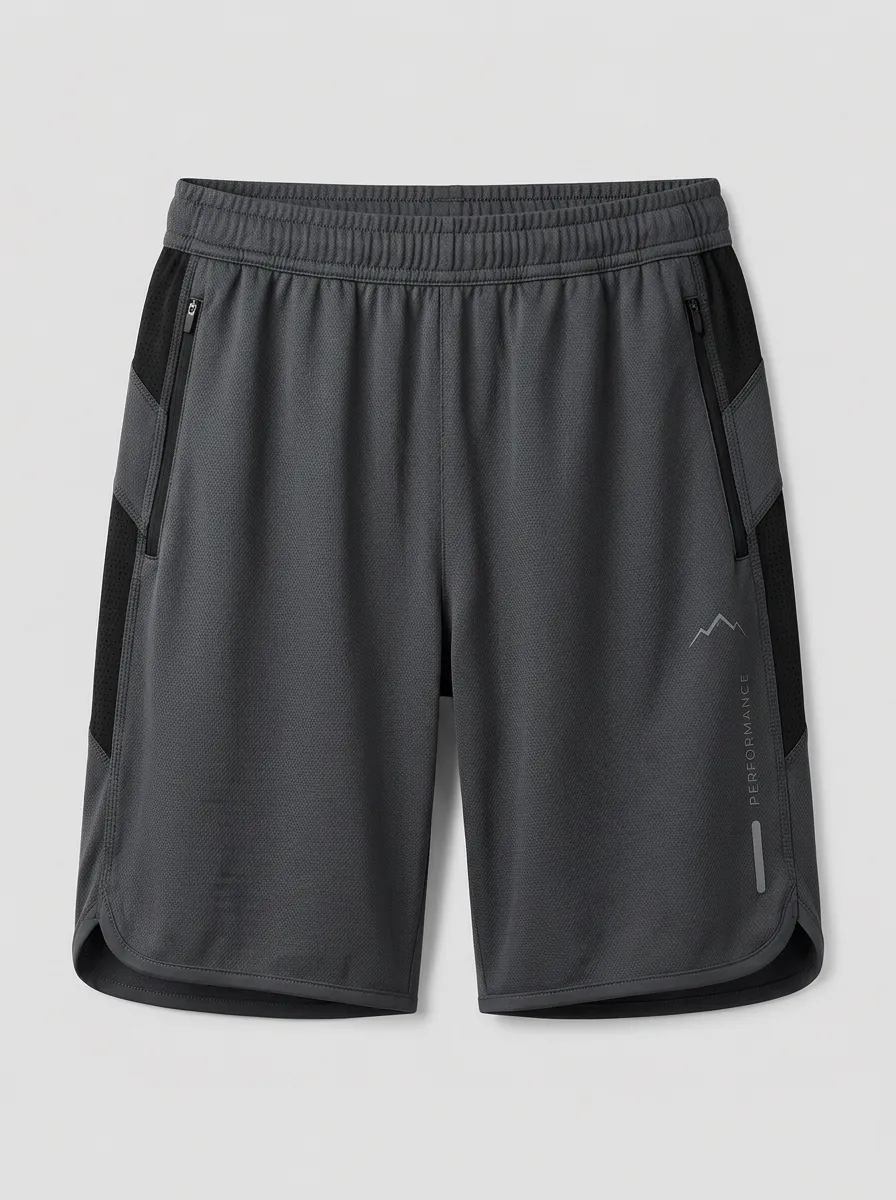 Men's Athletic Mountain Performance Printed Breathable Shorts