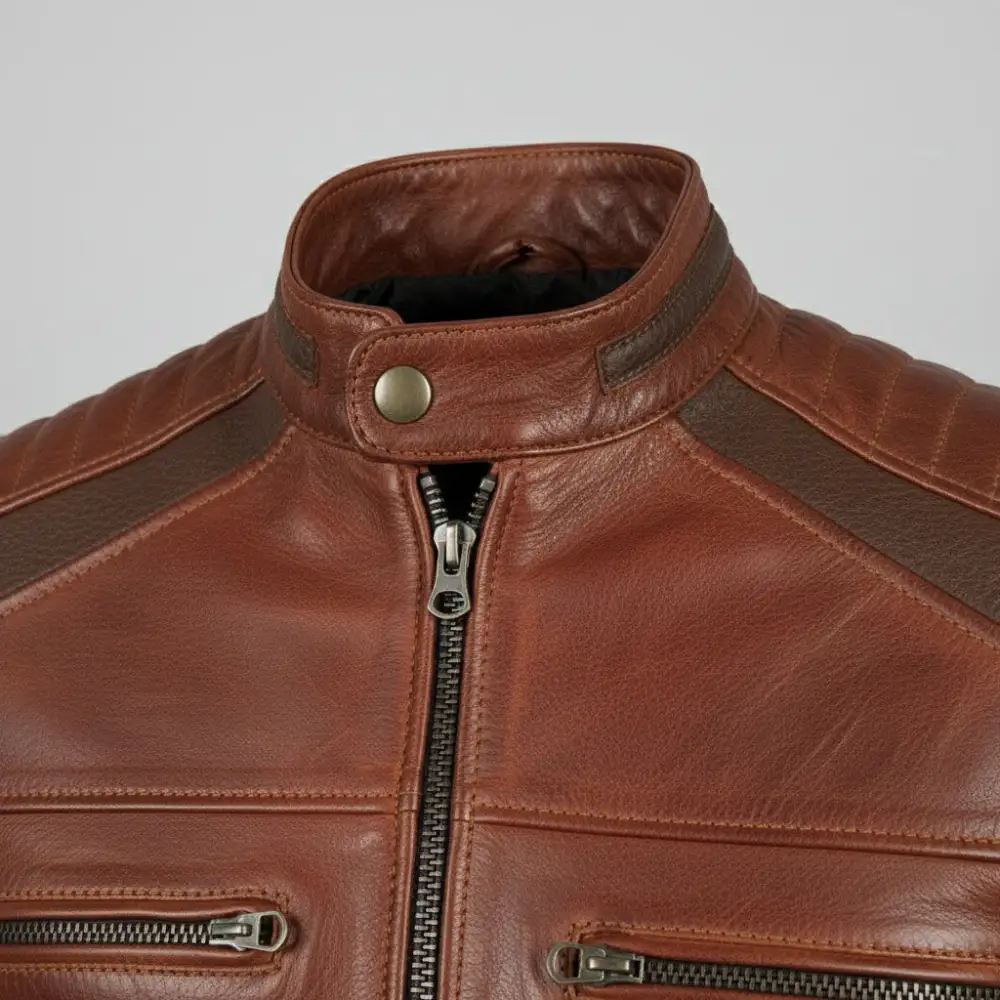 Everyday Leather Biker Motorcycle Cafe Racer Jacket