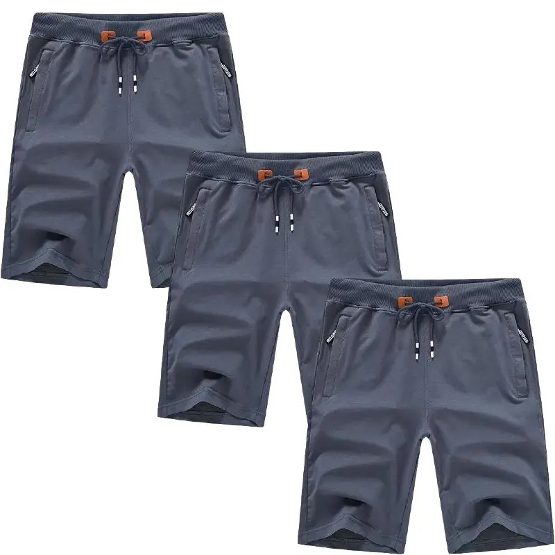 9PACK-Men'S Summer Casual Shorts With Zipper Pockets