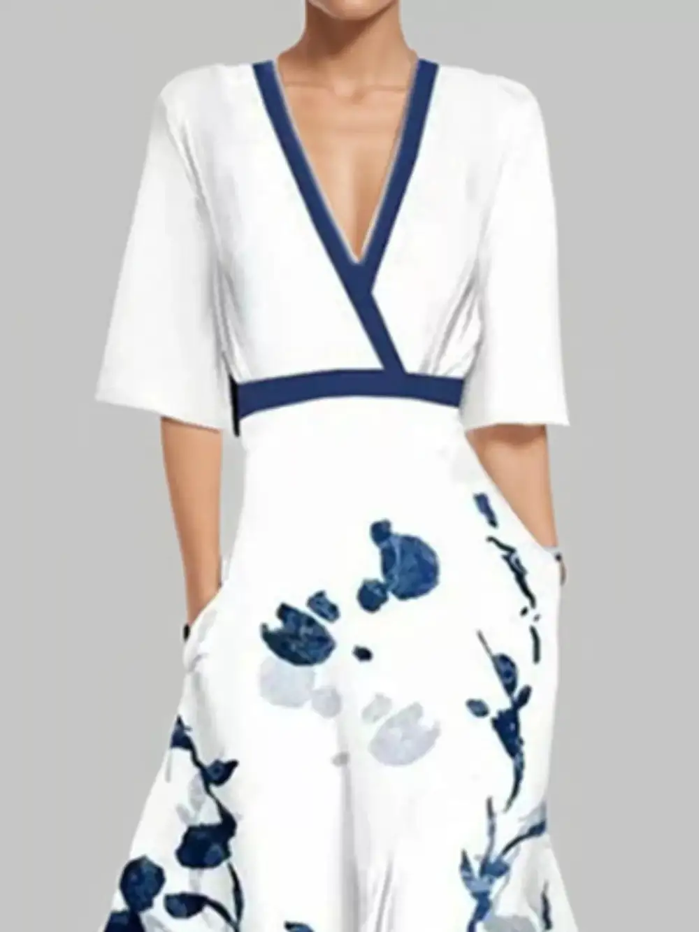 Floral Printed Pocketed Maxi Dress