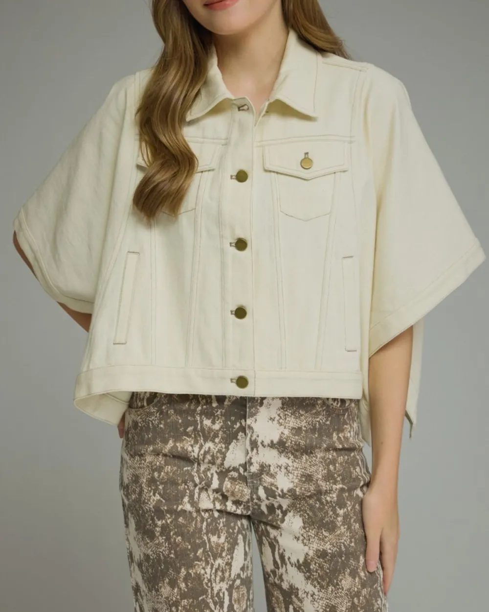 Wide Sleeve Jacket