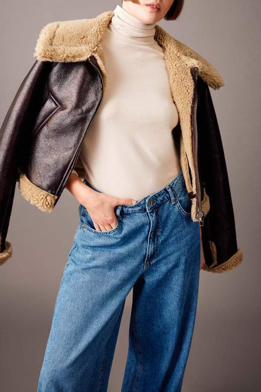 Slim Fit Turtleneck Long Sleeve T-Shirt