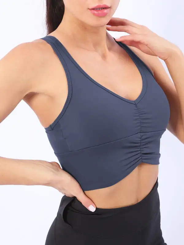 Refined V-Neck Sports Bra