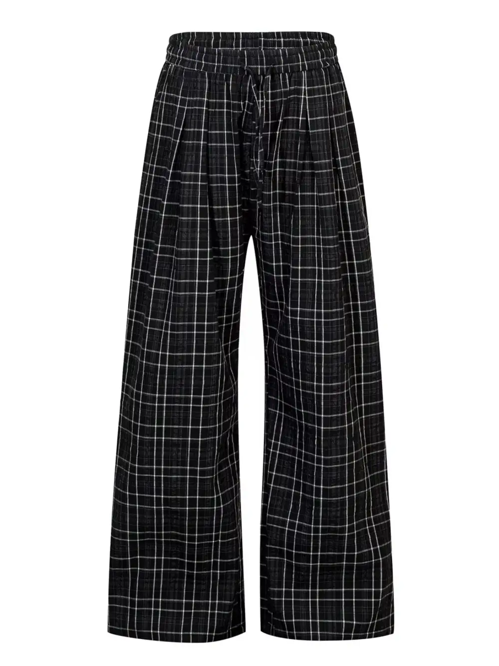 Men's Plaid Wide Leg Pants