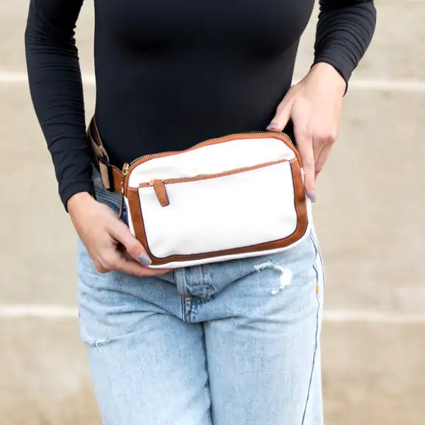 Vegan Leather Everywhere Sling Crossbody Belt Bag