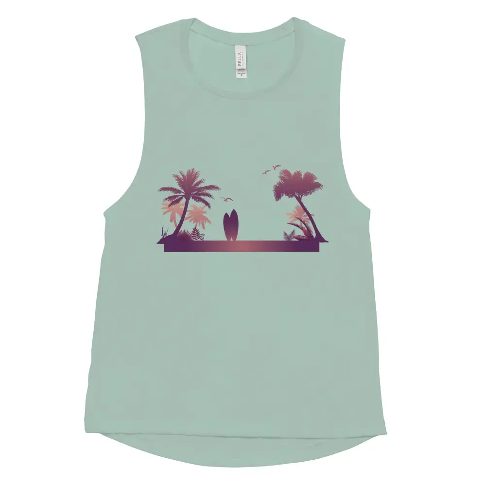 Ladies Muscle Tank Beach Tank Top