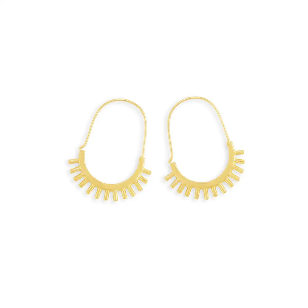 Balanced Linear Artful Statement Earrings