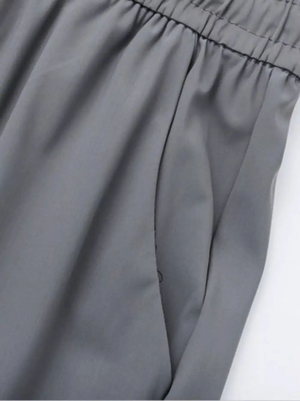 Men's Plus Size Casual Drawstring Wide Leg Pants