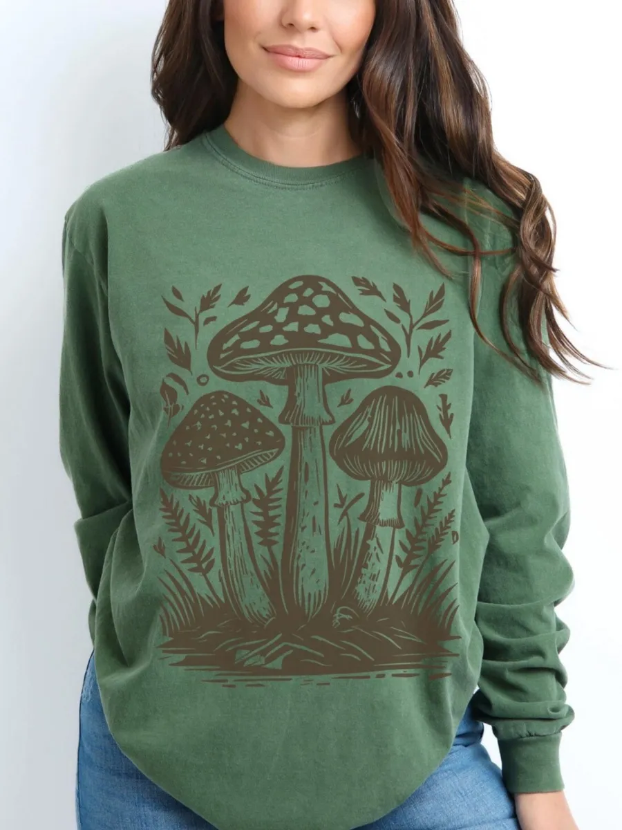 Vintage Forest Mushroom T-Shirt