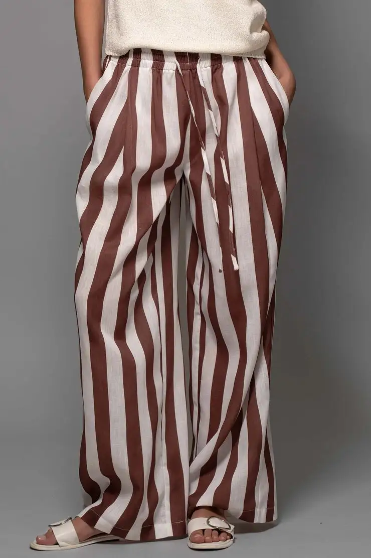 Nylon Roomy Drawstring Casual Pants