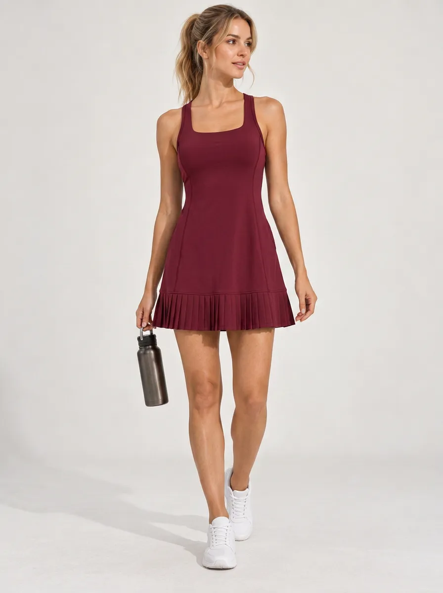 Women's Sleeveless Practice Ready Pleated Athletic Dress