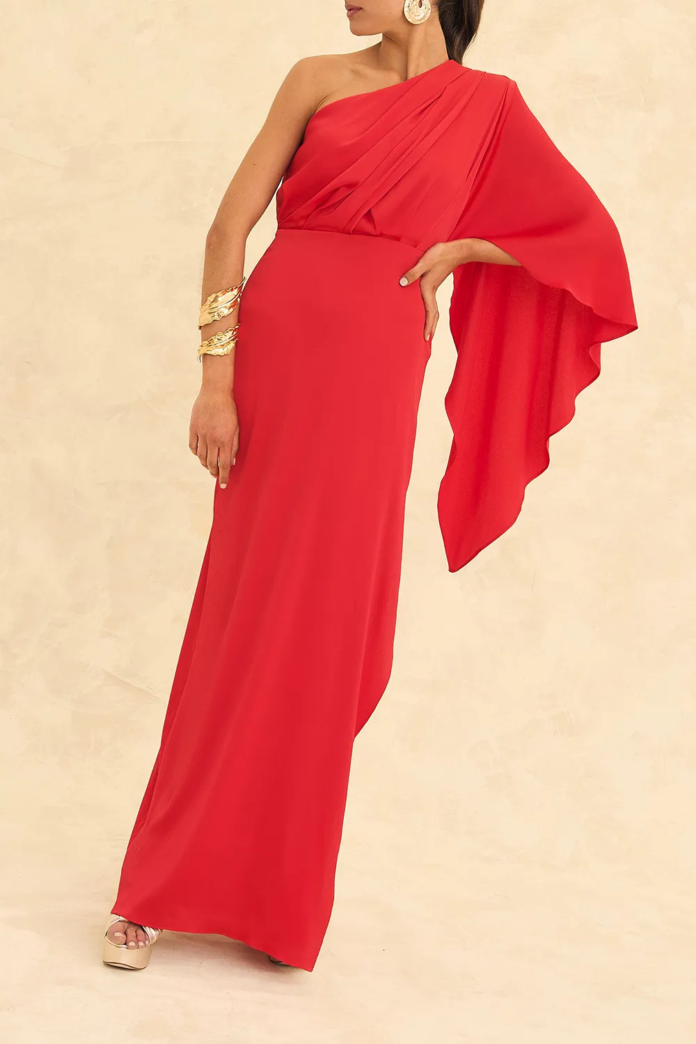 Women's Elegant one-sleeve Dress