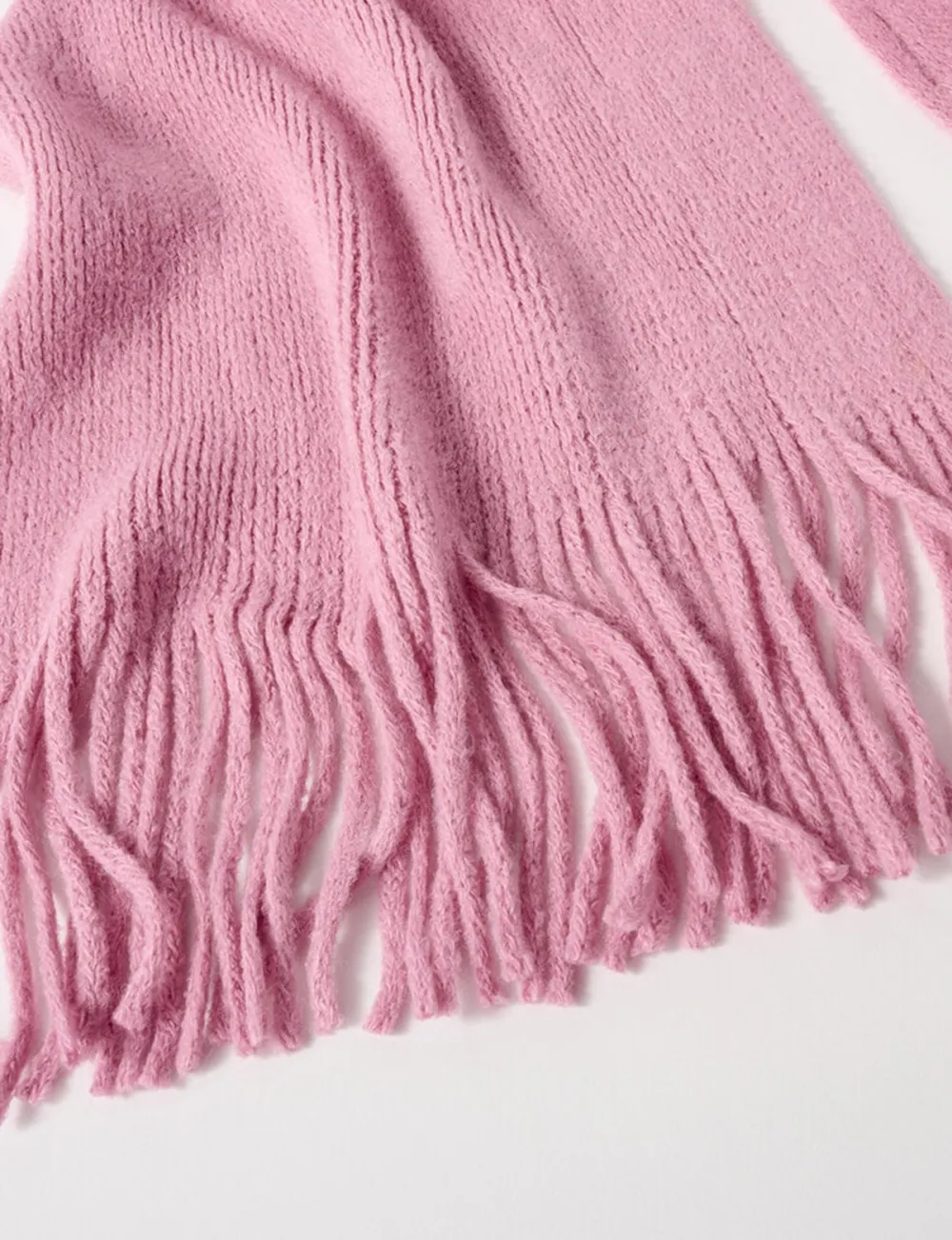 Lightweight And Soft Lavender Knitted Scarf