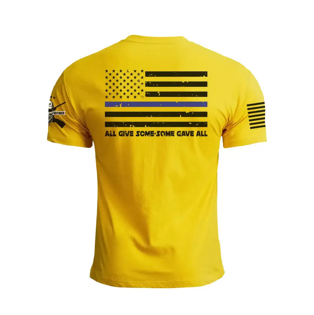 POLICE SUPPORT USA FLAG PATRIOTIC GRAPHIC TEE