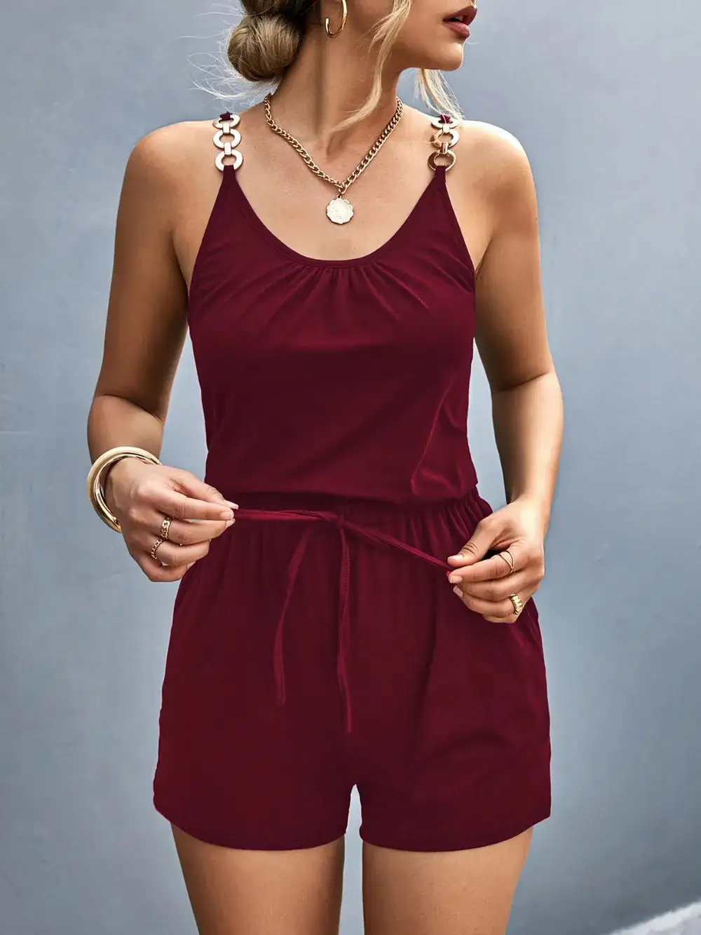 Piece Zero Effort This Scoop Neck Romper