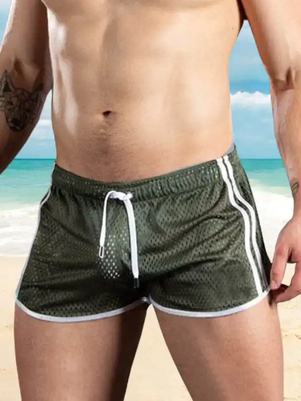 Men's Breathable Mesh Quick Drying Sports Casual Shorts