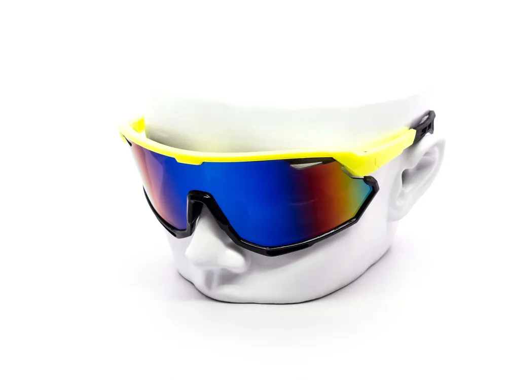 12-Pack Oversized Sport Shield Dark Lens Sunglasses