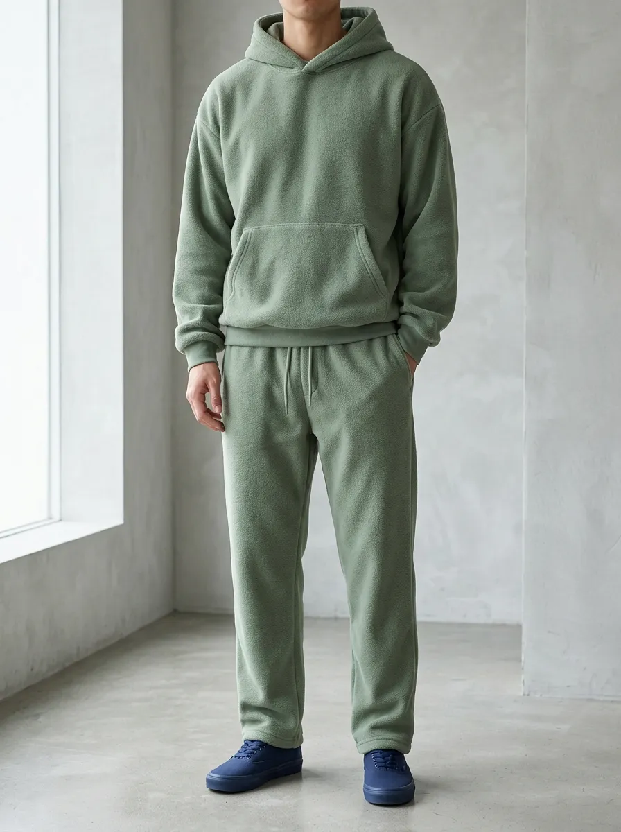 Men's Joggers with Fleece Hoodie Set