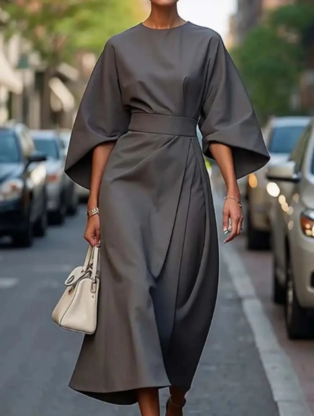Clean Line Waist Dress