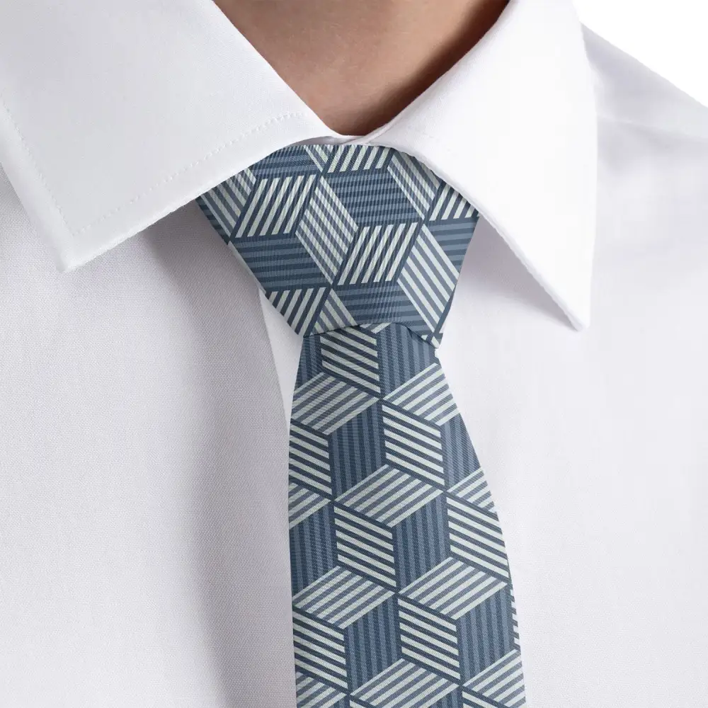 Hexagon Pattern Necktie