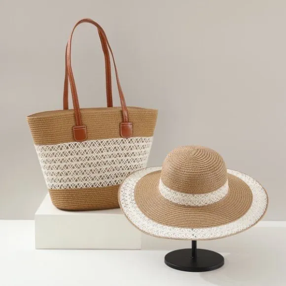 Straw Roomy Everyday Tote Bag