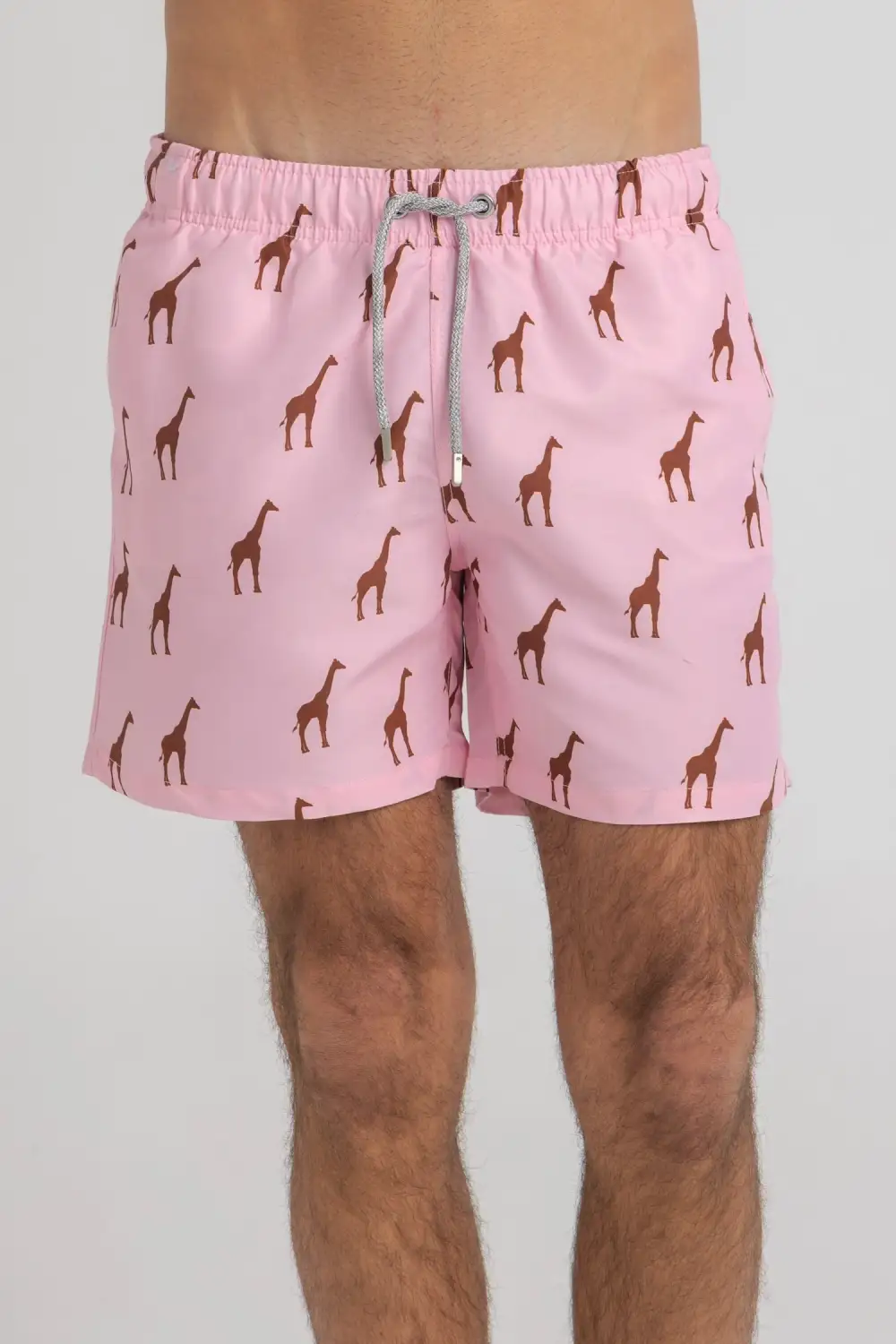 Pink Giraffes Swim Shorts