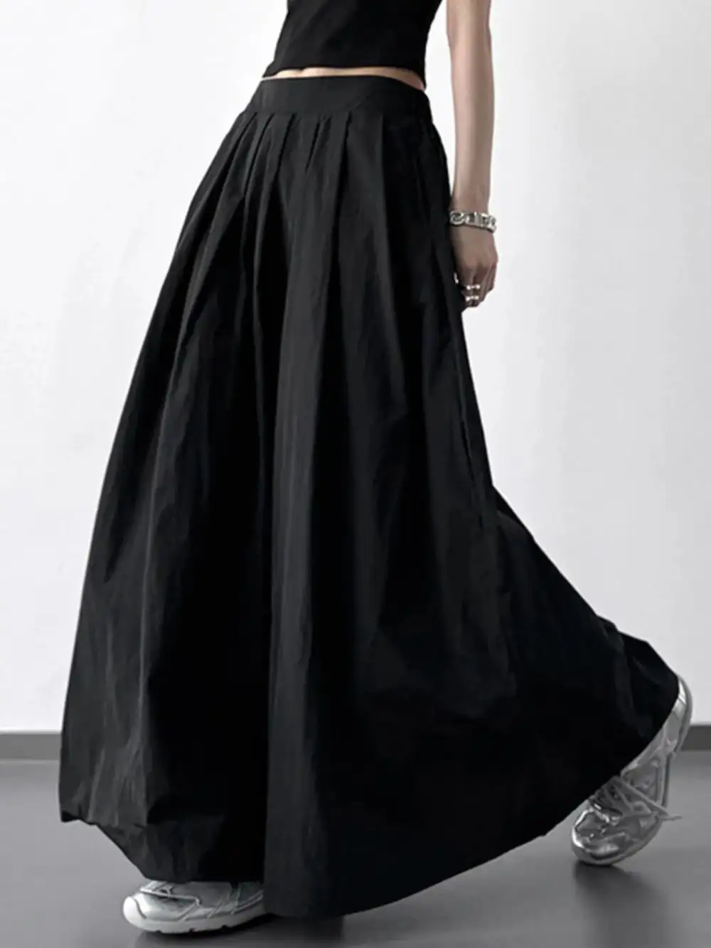 Tidy Pleated Ruched Skirt