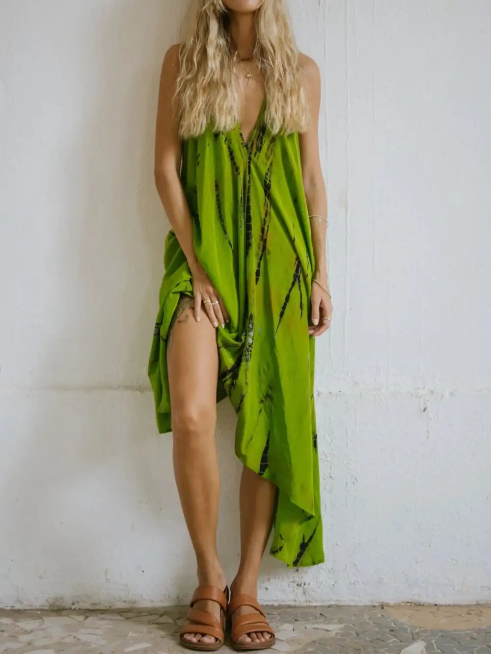 Wearable Cut Printed Dress