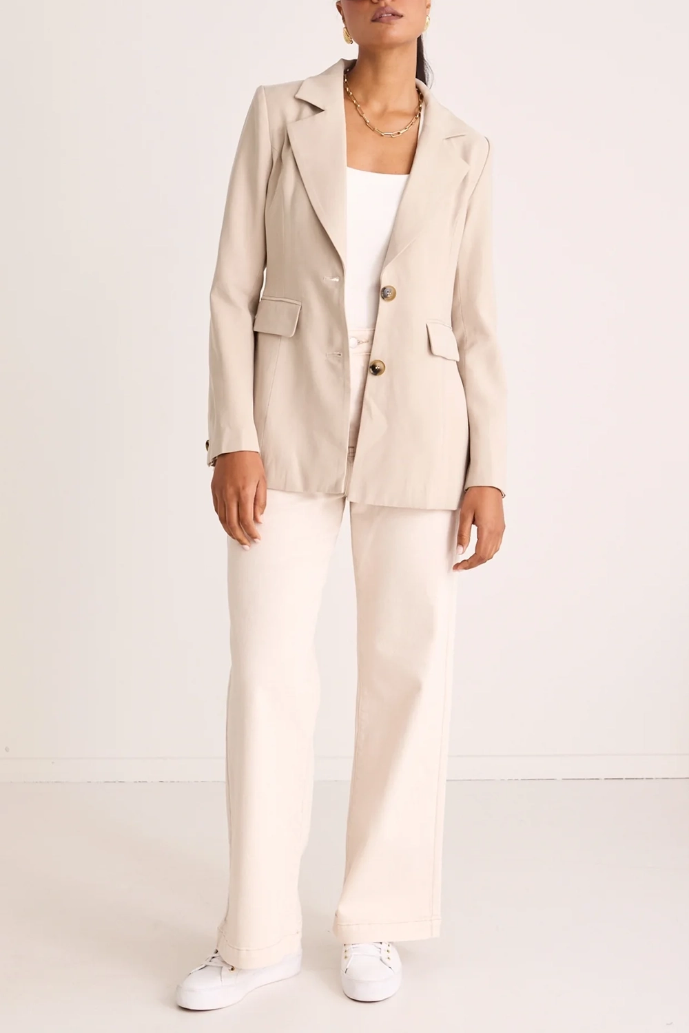 Pumice Soft Touch Cinched Waist Blazer