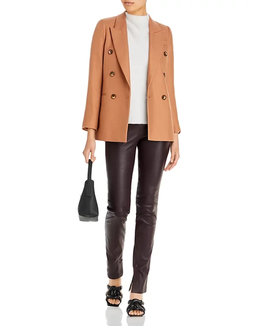 Cashmere Mock Neck Brushed Cashmere Sweater