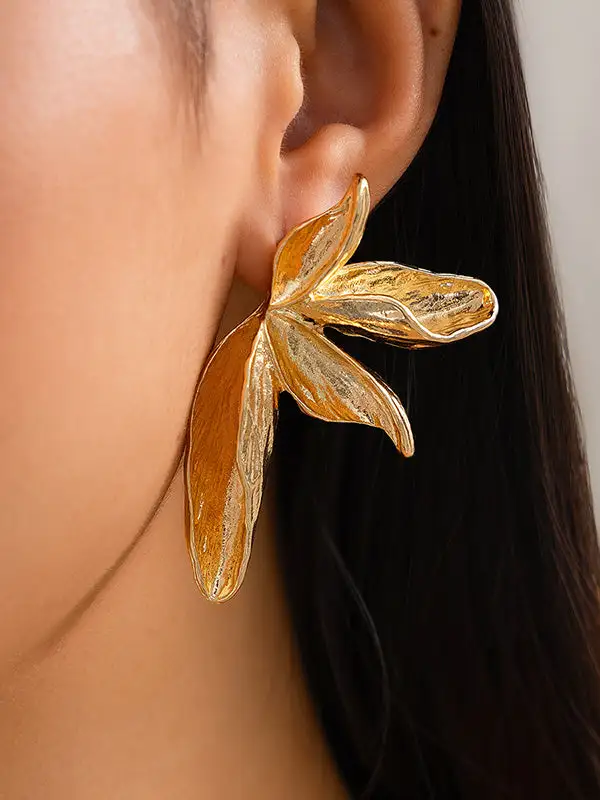 Minimal Crystal-Look Accent Earrings