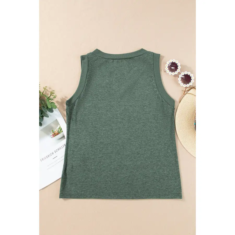 Wide-Strap Tank Top