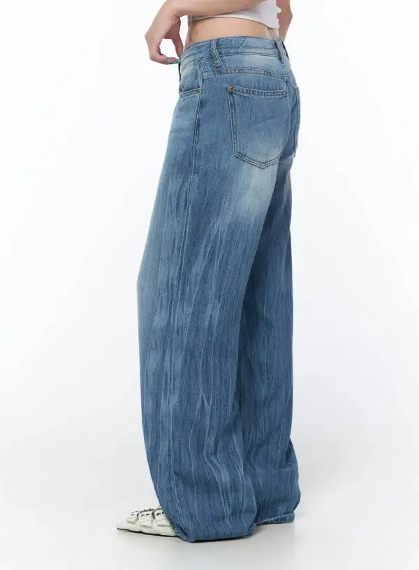 Contemporary Casual Wide Leg Jeans