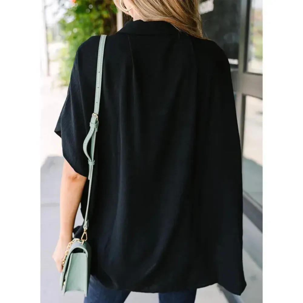 Women's Tops  V Neck Button Down Shirts