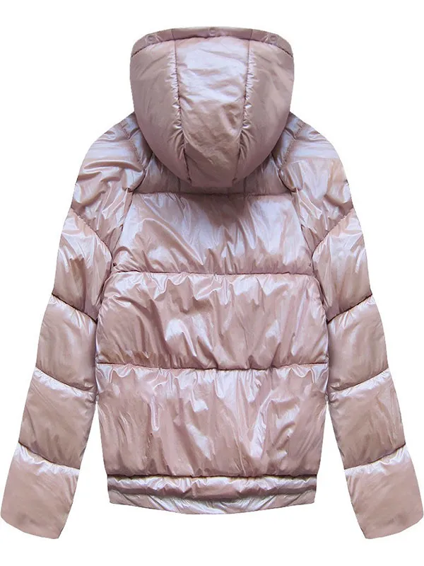 Ladies reversible winter jacket pink