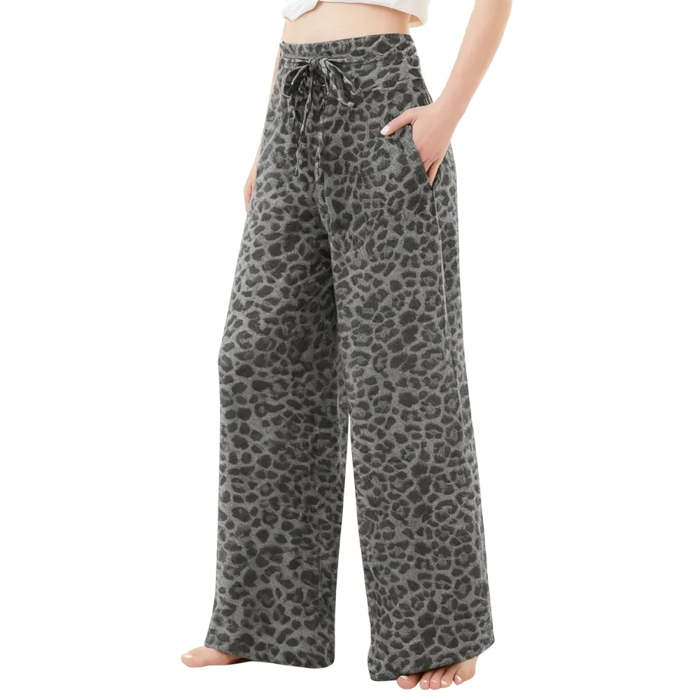 Women's Wide Leg Pants with Pockets – High waisted Loose Fit Sweatpants for Yoga