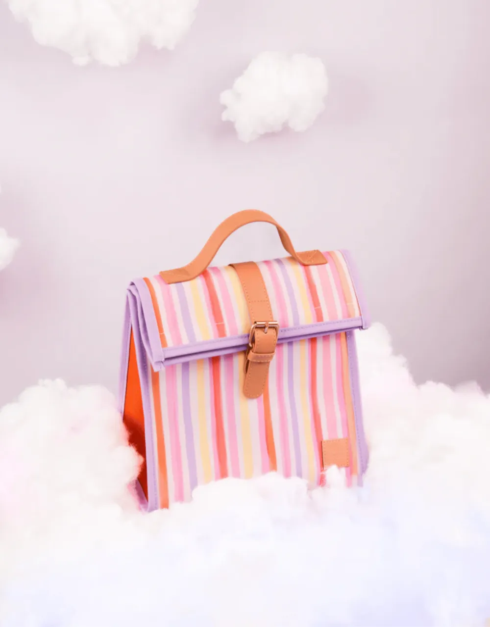 Graphic Lunch Satchel With Strap