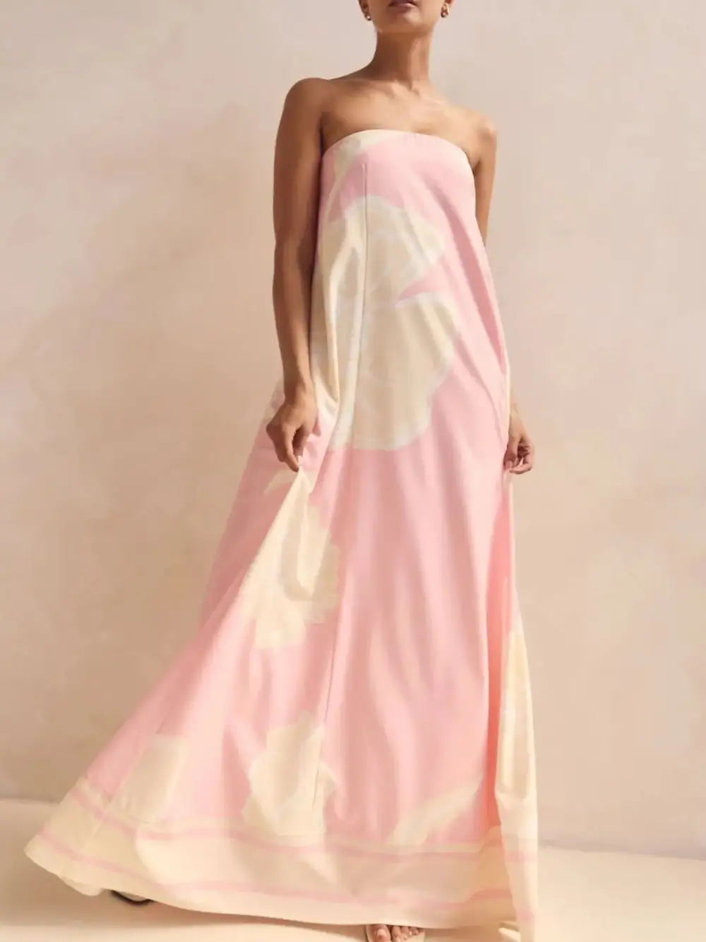 Printed Smocked Maxi Dress