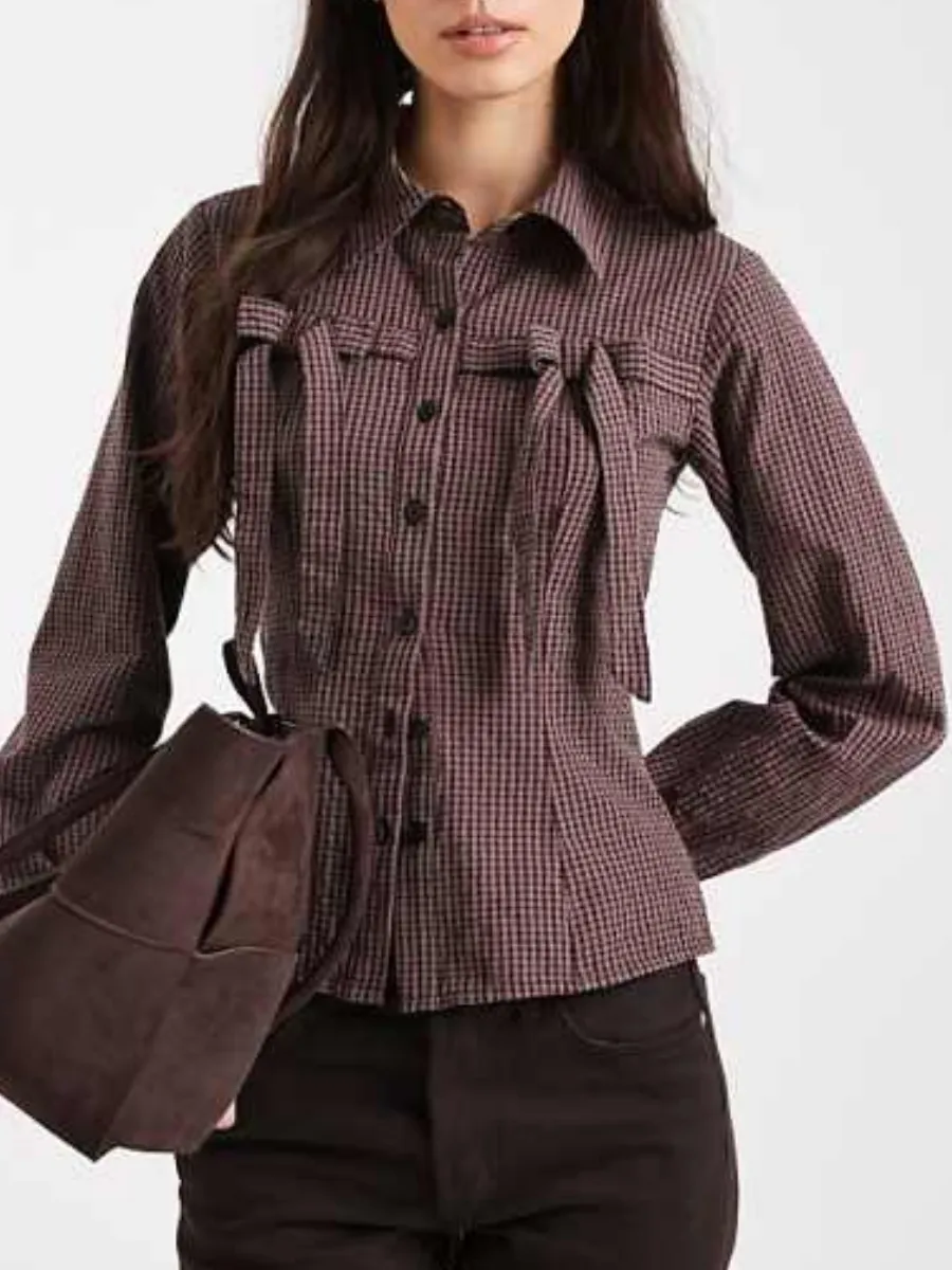 Fitted Gingham Shirt