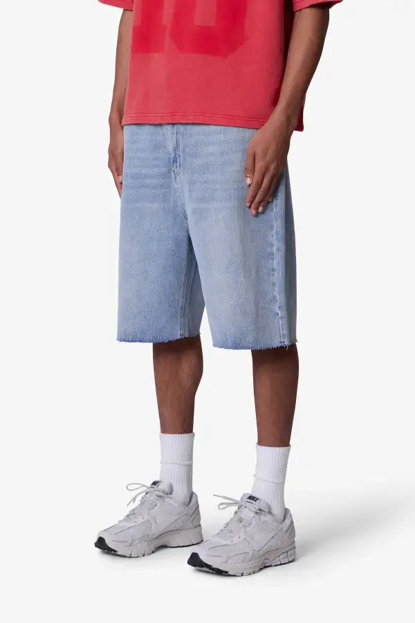 Everyday Baggy Cut Off Denim Shorts