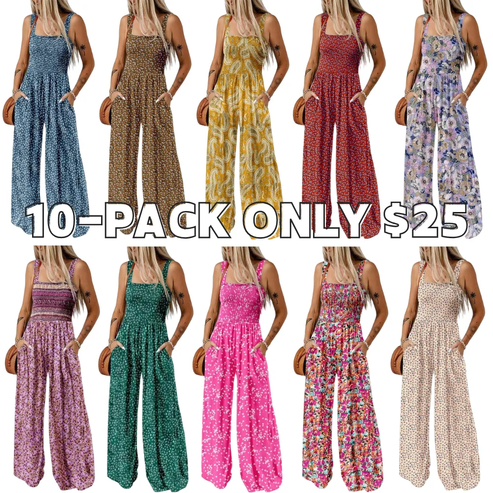 Women's Casual Loose Overalls Jumpsuits