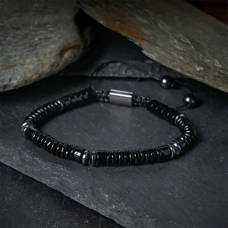 Small Obsidian Aventurine Jasper Tiger Eye Rope Bracelet
