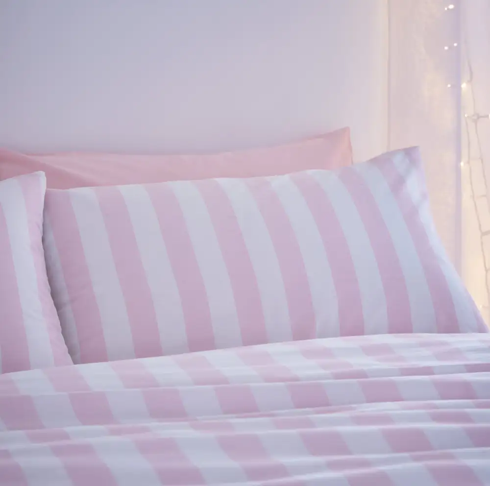 Balanced Bedroom Stripe Cotton Duvet Cover Set