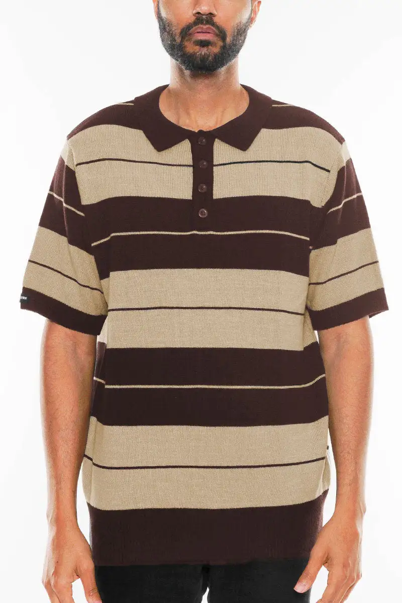 Side Striped Polo Shirt