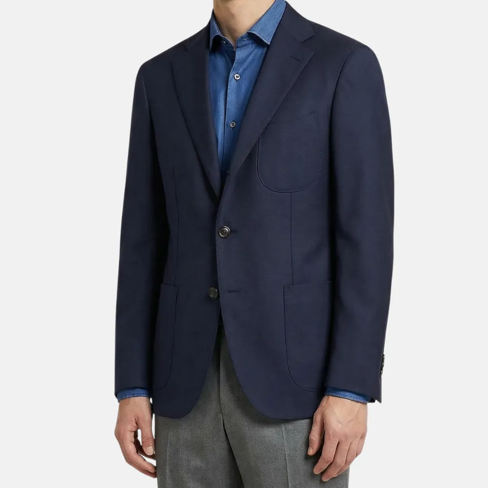 Contemporary Wool Tailored Blazer Jacket